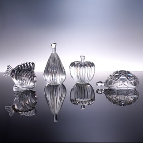 4pc Waterford Crystal Paperweights
