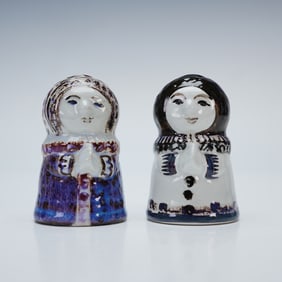 2pc Royal Copenhagen by Doreen Middelboe Salt and Pepper Shakers