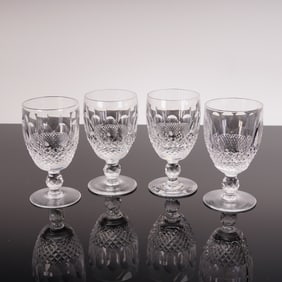 A Collection of 4 Waterford Colleen Short Stem Sherry Glasses
