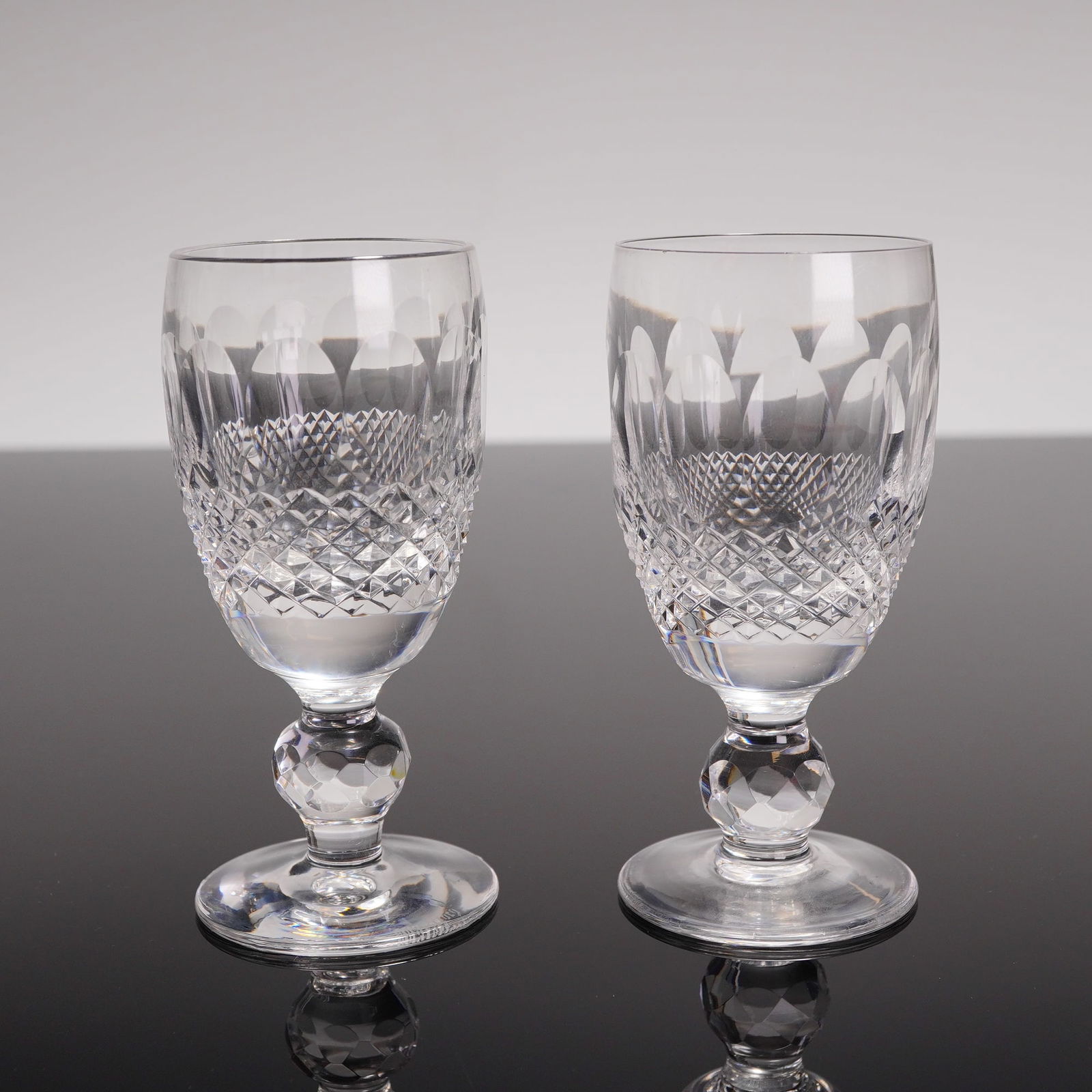 A Pair of Waterford Crystal Colleen Short Stem Cordial Glasses (1 of 5)