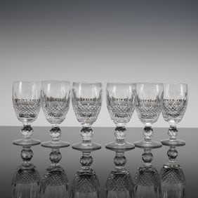 Coll. of Six Waterford Colleen Short Stem Cut Cryst. Cordial Glasses