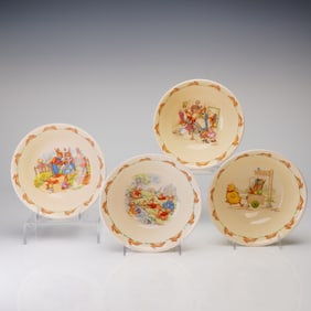 5 Royal Doulton Bunnykins Bowls, Barbara Vernon