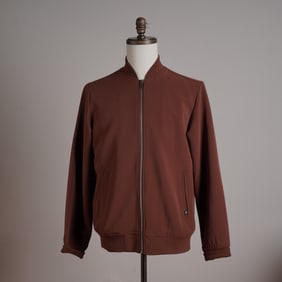 Houston White Men's Brown Bomber Jacket