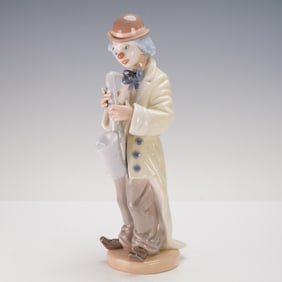 Lladro 'Sad Sax' Clown Figurine, Model 5471