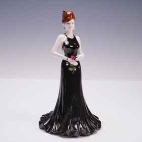 Coalport Bone China Figurine, Stunning in Black