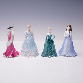 4pc Coalport Lady Figurines Kimberley Poppy Ellie Cinderella