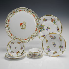 Herend Queen Victoria & Haviland Limoges Mozart Porcelain
