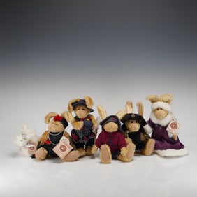 6pc Boyds Collection Emily Babbit Rabbit Plush Figures