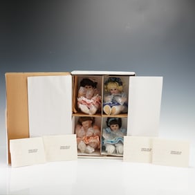 4pc Marie Osmond Tiny Tots Porcelain Dolls