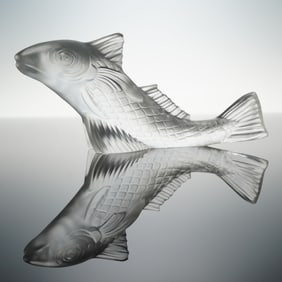Baccarat Crystal Figurine, Fish Gadideo