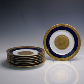 8pc JKW Porcelain Courting Scene Plates