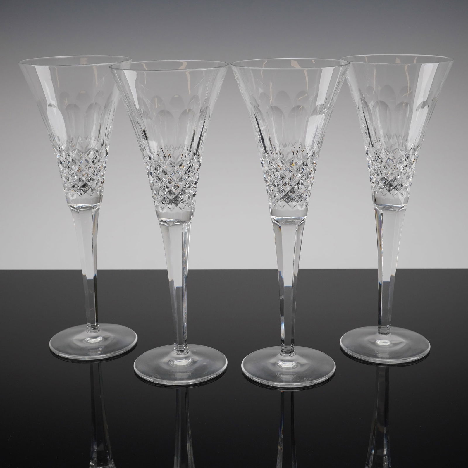 Coll. of 4 Waterford Millennium Collection Peace Toasting Champagne Flutes (1 of 4)