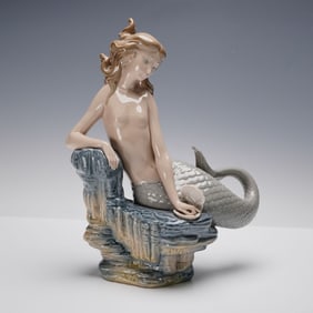 Lladro Porcelain Figurine, Pearl Mermaid 1001348