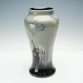 Moorcroft by Emma Bossons Trial Pottery Vase, Tales of Twilight