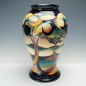 Moorcroft by Sian Leeper Pottery Vase, Western Isles