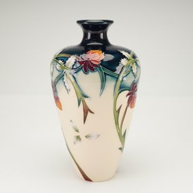 Moorcroft Pottery by Nicola Slaney Vase, Meadow Charm
