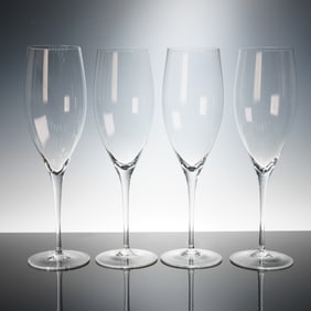 4pc Riedel Crystal Oversized Champagne Glasses