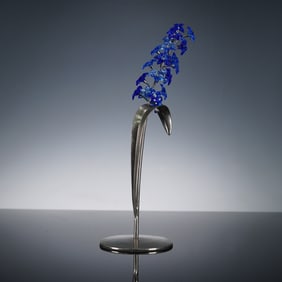 Swarovski Crystal Figurine Dindori Sapphire Flower