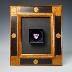 Erte (Romain De Tirtoff) Framed Heart Medallion Art Work