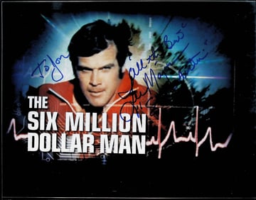 The Six Million Dollar Man Promotional Print Signed by Lee Majors