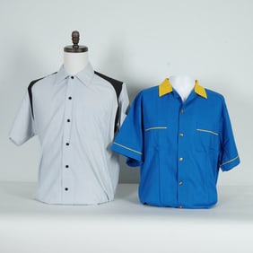 2pc Retro Bowling Shirts Team Spam by Hilton & Les Miserables Broadway Show