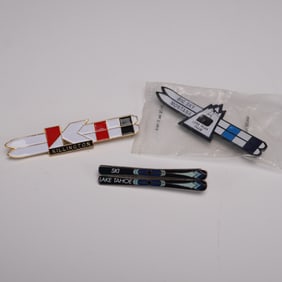 3pc Ski Resort Enamel Pins, Killington, Big Sky, Lake Tahoe