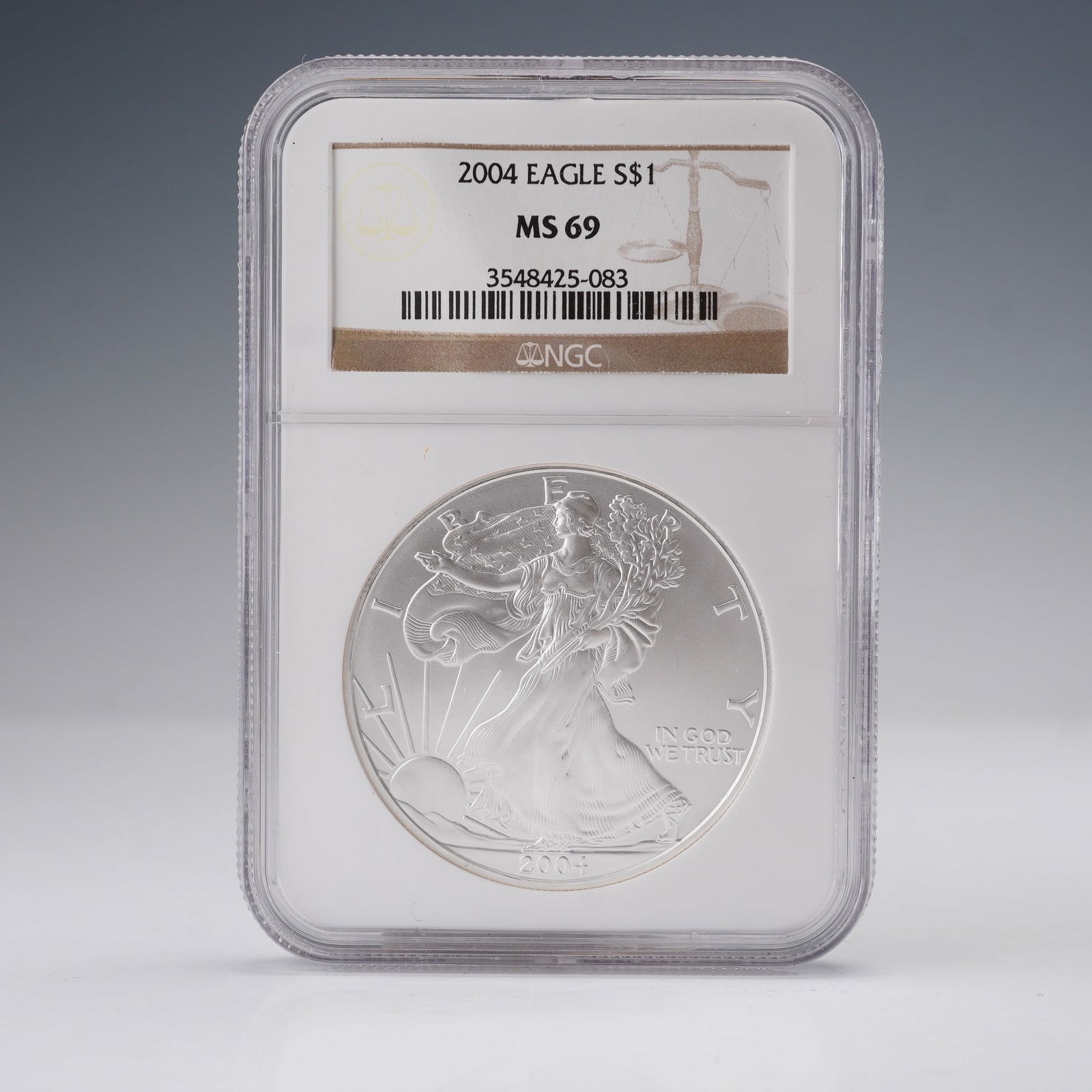 2004 American Silver Eagle Dollar Coin NGC Graded MS 69 (1 of 4)