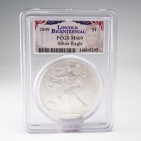 2009 American Silver Eagle PCGS Graded MS69