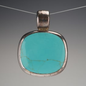 Silpada R2017 Sterling Silver and Turquoise Pendant