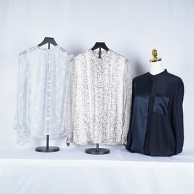 3pc Tahari Women's Silk and Chiffon Blouses