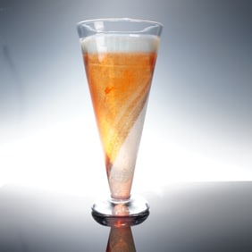 Kosta Boda by Kjell Engman Glass Vase, Twister