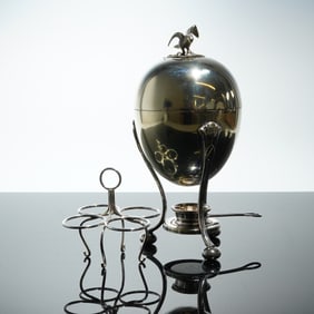 Mappin & Webb's Princes Silver Plate Figural Egg Coddler