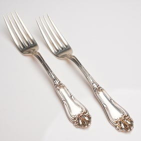 A Pair of Amston Sterling Silver Dinner Forks