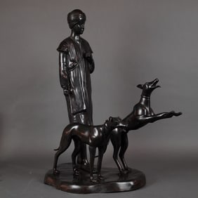 Young Arab Boy Bronze Sculpture