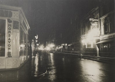 French Gelatin Silver Print Paris 1925 Rue Blanche Montmartre