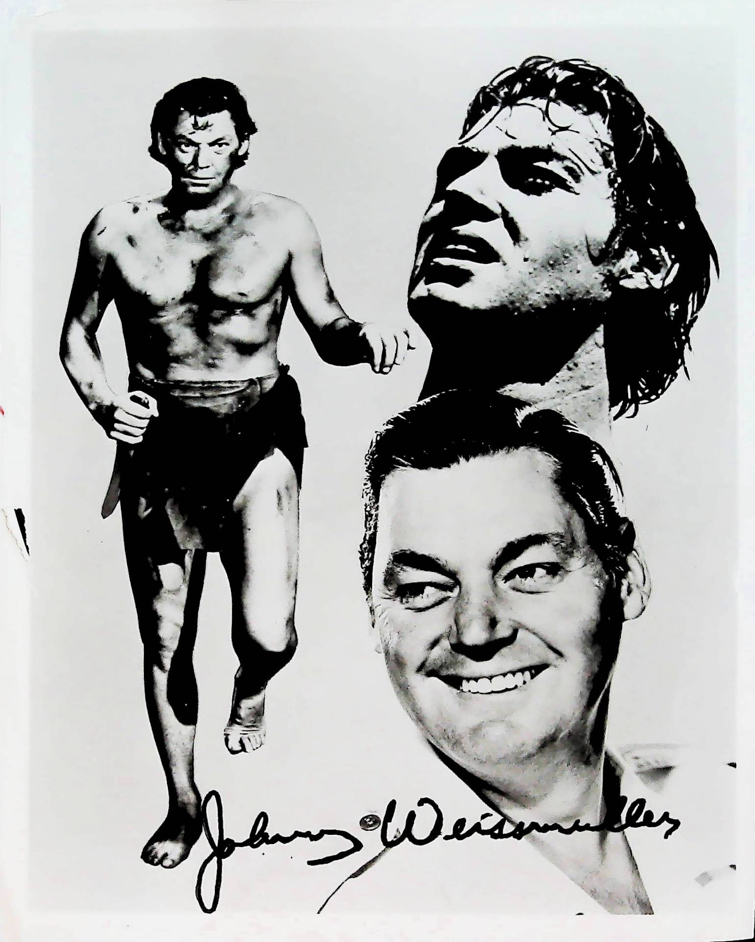 Johnny Weissmuller Signed Publicity Photograph as Tarzan (1 of 2)