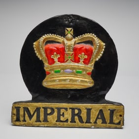 Imperial Fire Insurance Co. by E. V. Jackson Reproduction Fire Mark Plaque