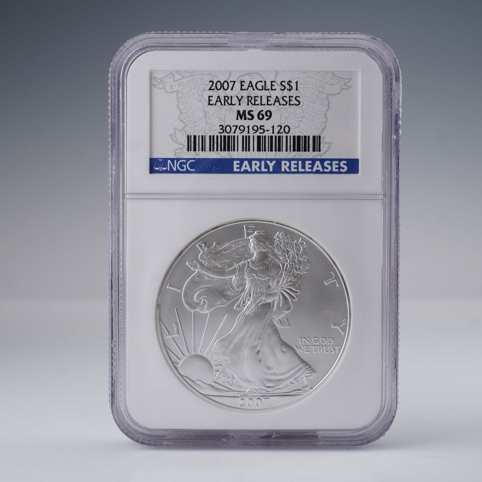 2007 American Eagle Silver Dollar MS69 Early Releases NGC Certified (1 of 4)