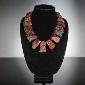 Contemporary Statement Stone Necklace