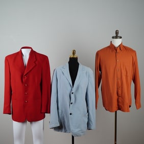 3pc Zanetti and Kuhlman Blazers, Made in Italy & ZegnaSport Shirt