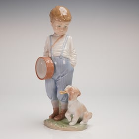 Lladro Friendly Duet #6846 Glazed Porcelain Figurine