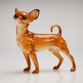 Vintage Hutschenreuther Porcelain Chihuahua Dog Figurine