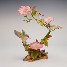 Maruri Studio Violet-Crowned Hummingbird Figurine "Delicate Motion" Ltd Ed.
