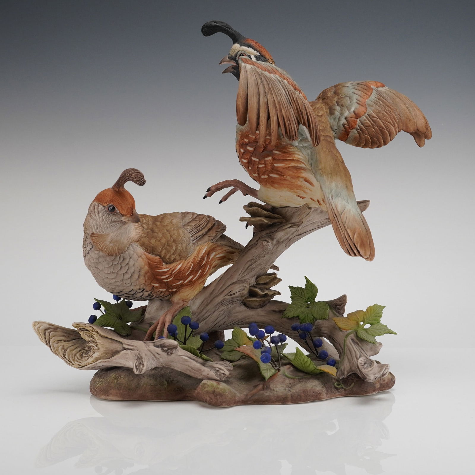 Edward Marshall Boehm California Quail Sculpture (1 of 4)