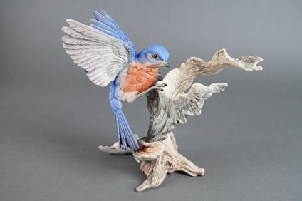 Boehm USA Porcelain Figurine Blue Bird Model 40323 with Original Box