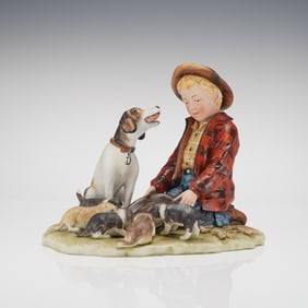 Gorham Norman Rockwell Fall Pride of Parenthood Figural Group