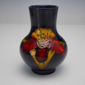 William Moorcroft Pottery Small Vase, Orchid