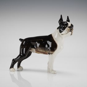 Hutschenreuther Porcelain Boston Terrier Dog Figurine