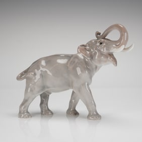Bing & Grondahl Porcelain Figurine of an Elephant, Model 1806