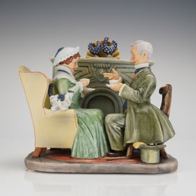 Gorham Norman Rockwell Four Seasons Winter Vintage Times Figurine